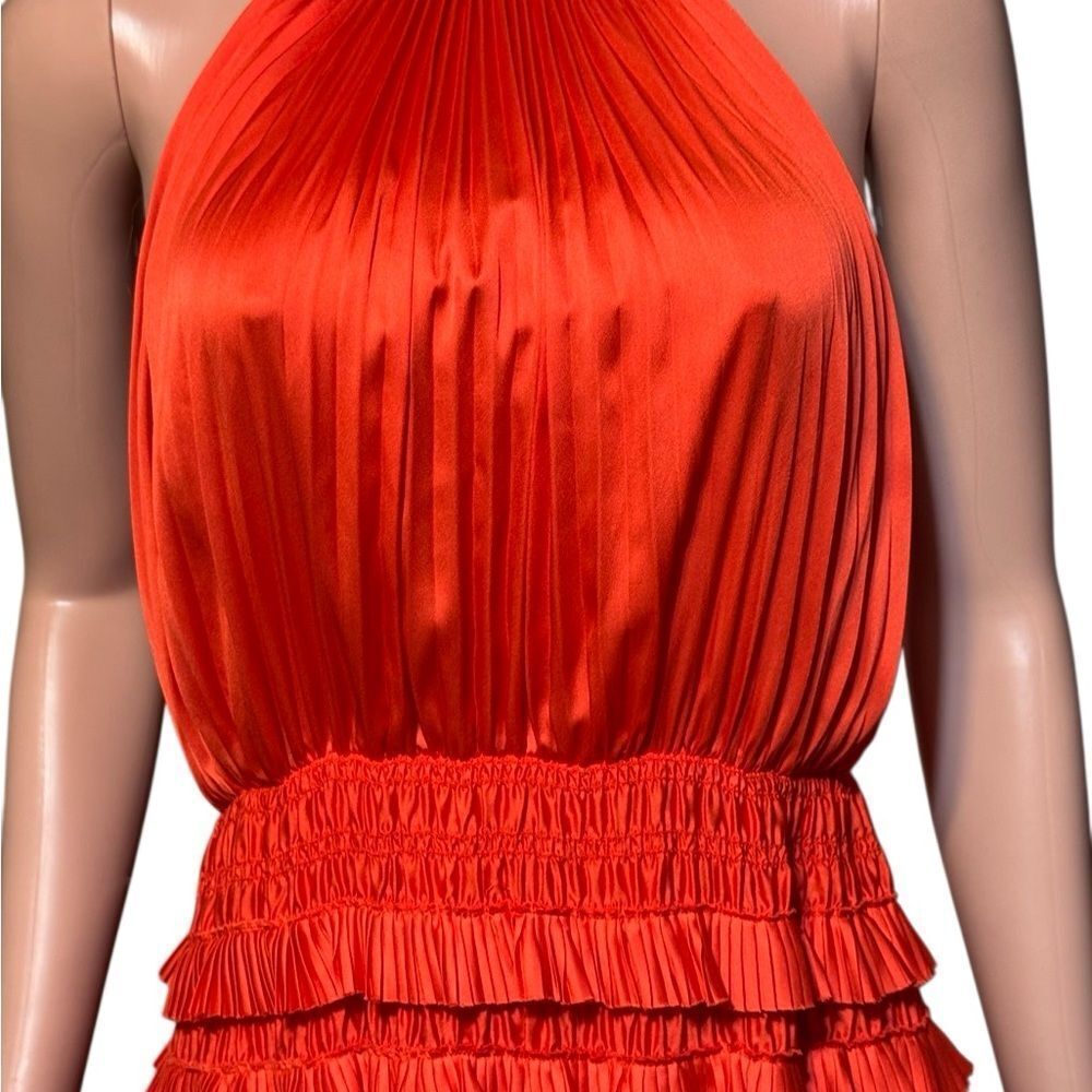 BCBGMaxAzria Vibrant Orange Maxi Dress - Picture 6 of 7